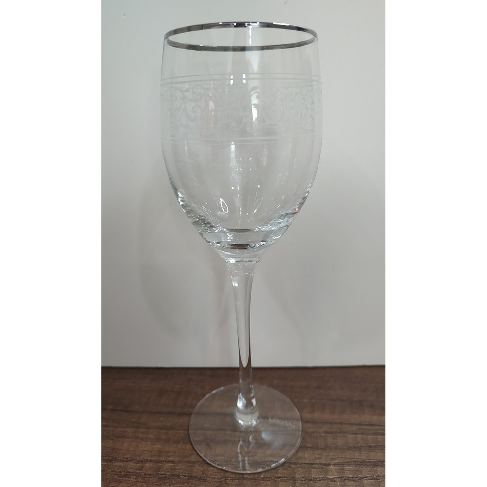 Mikasa Parchment Platinum 9" Water Goblet Discontinued Replacement 88757071